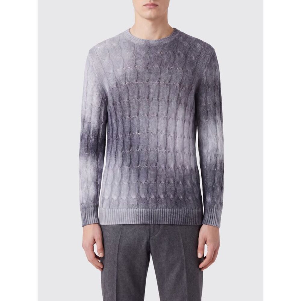 Avant Toi Men Two-Tone Abstract Pattern Jumper Avant Toi In Cashmere And Silk